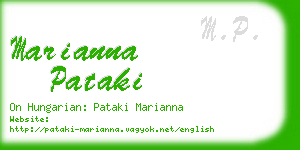 marianna pataki business card